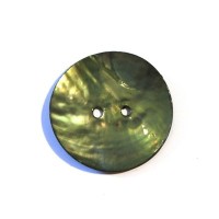 Bouton nacre 25mm jaune x 6