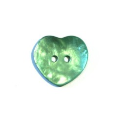 Bouton nacre 25mm jaune x 6