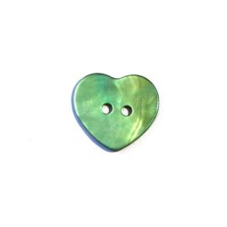 Bouton nacre 25mm jaune x 6