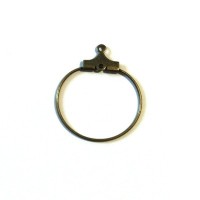 Anneaux créoles pour boucles d'oreilles bronze