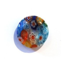 Disque millefiori 15mm multicolore