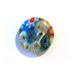 Disque millefiori 15mm multicolore