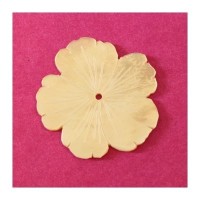 Fleur en nacre taillée 40mm blanc