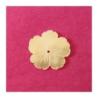 Fleur en nacre taillée 40mm blanc