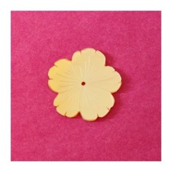 Fleur en nacre taillée 40mm blanc