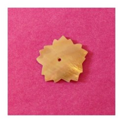 Fleur en nacre taillée 40mm blanc