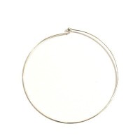 Tour de cou rigide argenté 12 cm