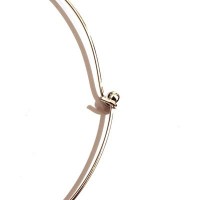 Tour de cou métal argenté 12 cm