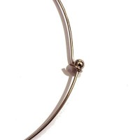 Tour de cou rigide vieil argent 12 cm