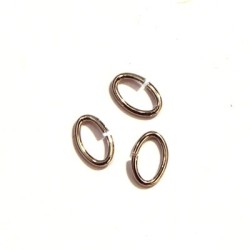 Anneau 5mm argenté x10