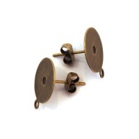 Boucle d'oreille argentée x6