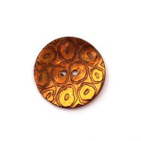 Bouton nacre 25mm vert clair x6