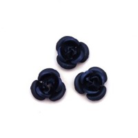 5 Roses métal 6mm rose
