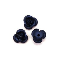 5 Roses métal 6mm rose