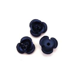 5 Roses métal 6mm rose