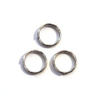 Anneau double argent vieilli 9mm x10 - Perlasara : Vente d'apprêts pour bijoux