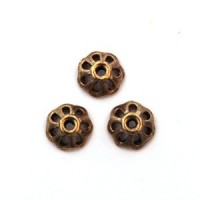 Perles calottes coupelles 8mm doré