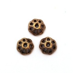 Perles calottes coupelles 8mm doré