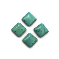 Perles Semi Précieuses - Perle losange 13mm en pierre turquoise