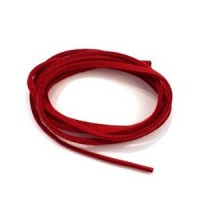 Lacet en suédine 3mm rouge