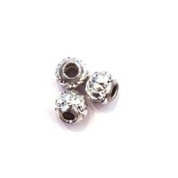 Perles Aluminium - Perles en aluminium 6mm argent