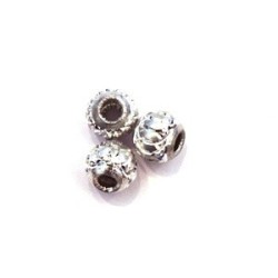 Perles Aluminium - Perles en aluminium 6mm argent