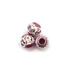 Perles Aluminium - Perles en aluminium 6mm argent