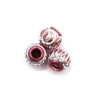 Perles Aluminium - Perles en aluminium 8mm rose