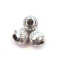 Perles Aluminium - Perles en aluminium 10mm argent