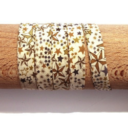 Biais Liberty Adelajda marron x 10cm