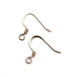 Boucles d'oreilles américaines aplaties argent vieilli 25 paires