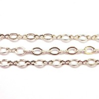 Chaîne maille fantaisie 7,5mm argentée