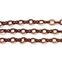 Chaîne maille fantaisie 7,5mm cuivre