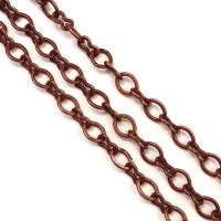 Chaîne maille fantaisie 7,5mm cuivre