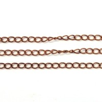 Chaîne maille ovale 5,5mm cuivre