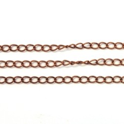 Chaîne maille ovale 5,5mm cuivre
