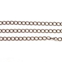 Chaîne maille ovale 5mm gunmétalgunmetal