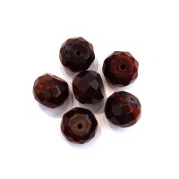 Perle à facettes 10mm en oeil de taureau