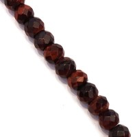 Perle à facettes 10mm en oeil de taureau