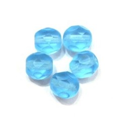 Perles à facettes 6mm glacier mat x20