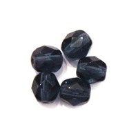 Perles à facettes 6mm bleu montana x20