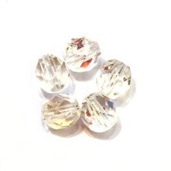 Perles à facettes 6mm cristal irisé AB x20