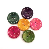 Boutons en bois pour bijoux 25mm