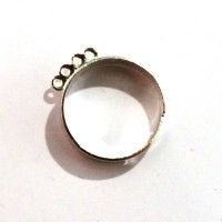 Bague 4 anneaux argentée x 1