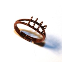 Bague 8 anneaux cuivre x 1