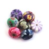 Perles fimo rondelles 15mm assortiment x10