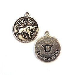 Pendentif zodiaque Taureau 20mm