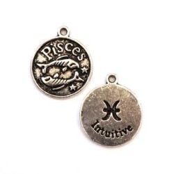 Pendentif zodiaque Poissons 20mm