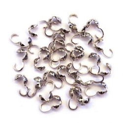 50 Caches nœuds argent vieilli 9mm