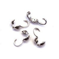 50 Caches nœuds argent vieilli 9mm